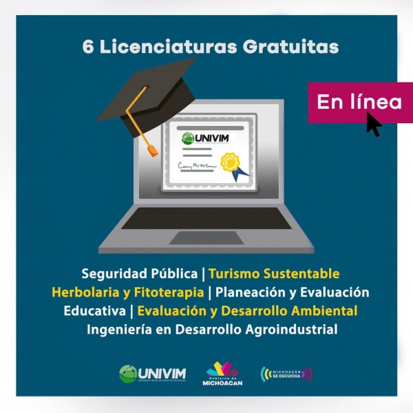 Oferta UNIVIM licenciaturas gratuitas