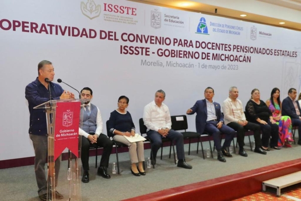 A partir del 15 de mayo, Issste brindará atención médica a docentes pensionados y jubilados de Michoacán