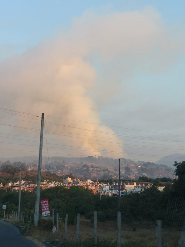 ¡Incendio! el área de montaña del Parque Nacional “Barranca del Cupatitzio”