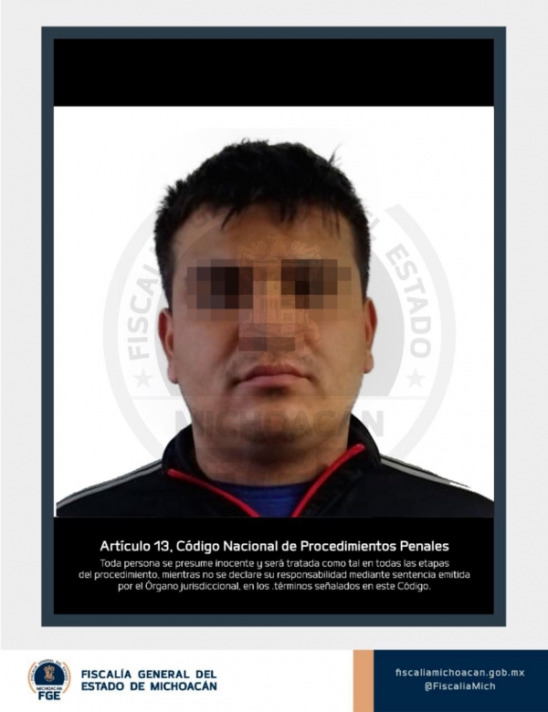 En Uruapan, detiene FGE a presunto responsable de doble homicidio