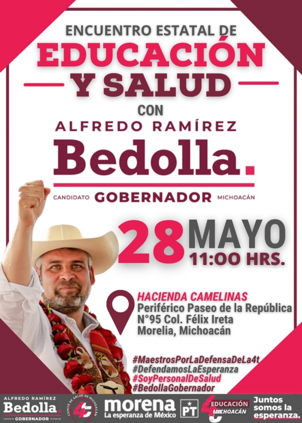 Encuentro Estatal de Educación y Salud 28 de mayo en Morelia