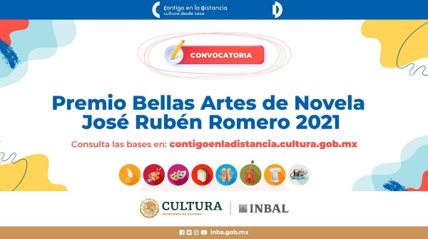 Abre la convocatoria al Premio Bellas Artes de Novela José Rubén Romero 2021
