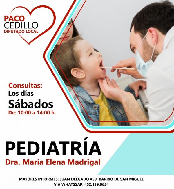 Médico pediatra a bajo costo en la Casa Enlace de Paco Cedillo