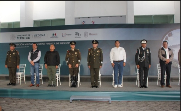 Concluye exitosamente la Exposición Militar “La Gran Fuerza de México” en Uruapan