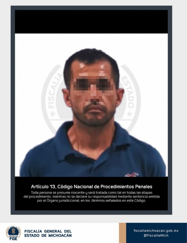 Detenido por la FGE presunto responsable de secuestro agravado en Uruapan