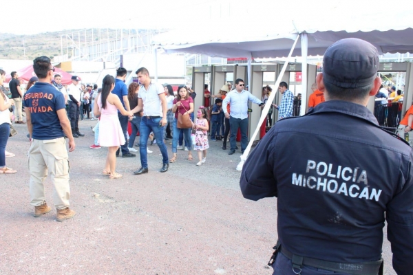 Refueza SSP operativo para garantizar el orden en Expo Fiesta Michoacán 2019