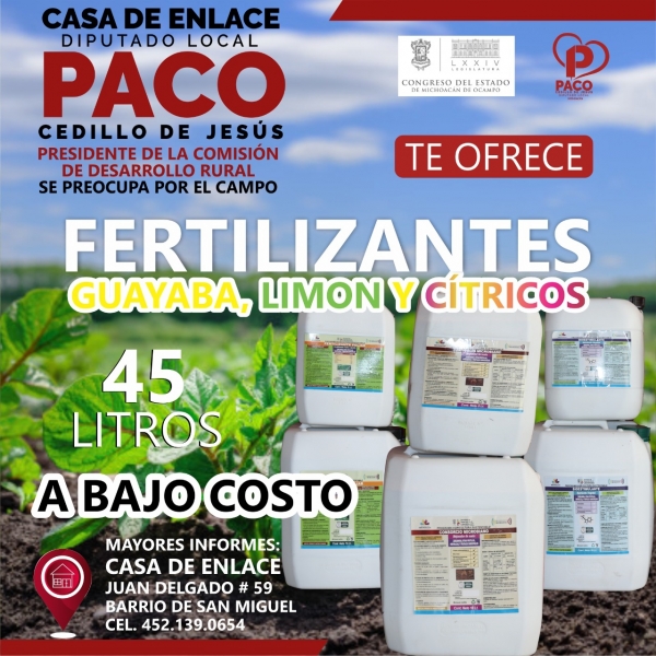 Fertilizantes orgánicos a bajo costo en la Casa Enlace de Paco Cedillo