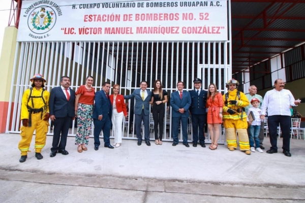 Nueva estación de bomberos en la zona poniente de Uruapan