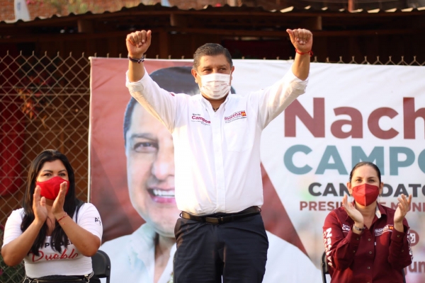A la 4T en Uruapan nada la detiene con Nacho Campos el candidato de la esperanza
