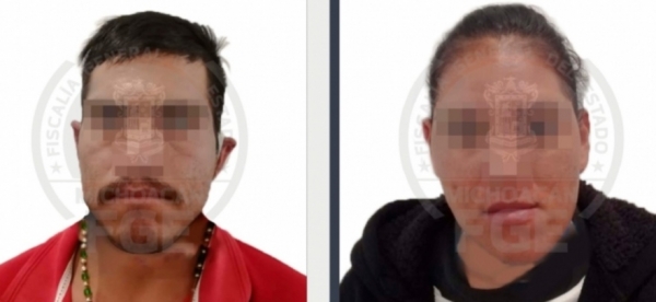Detiene Fiscalía General a pareja, presunta responsable de feminicidio ocurrido en Susupuato