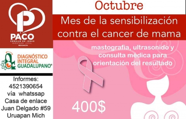 Nos unimos a la lucha contra el cáncer de mama: Paco Cedillo