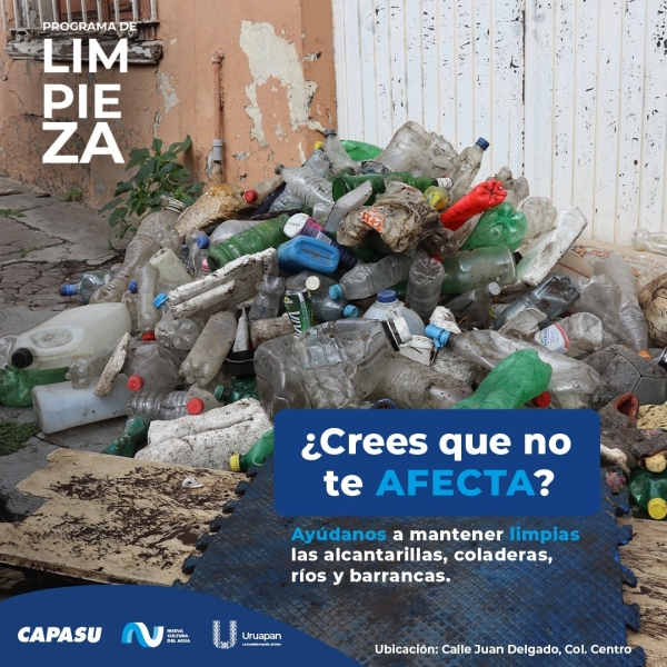 ¡La basura, al basurero! exhortan en Uruapan a no tirar desechos en calles